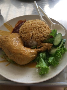 Indonesian-style curry chicken and rice!